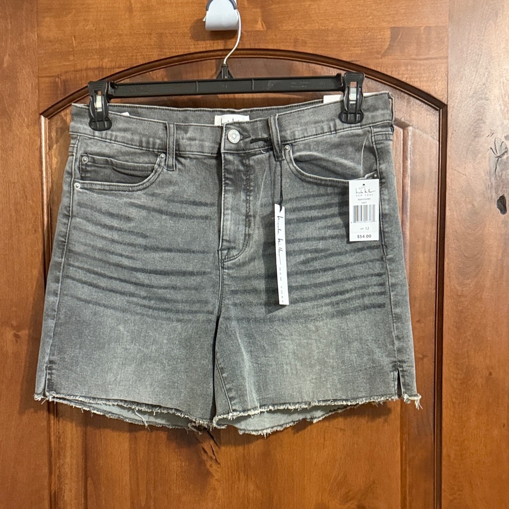 Nicole Miller Charcoal Jean Shorts